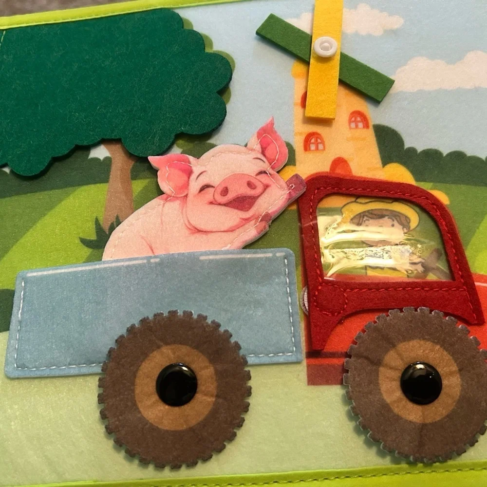 Goliyean Montessori Busy Board Book - My First Farm - NEW - Picture 3 of 13